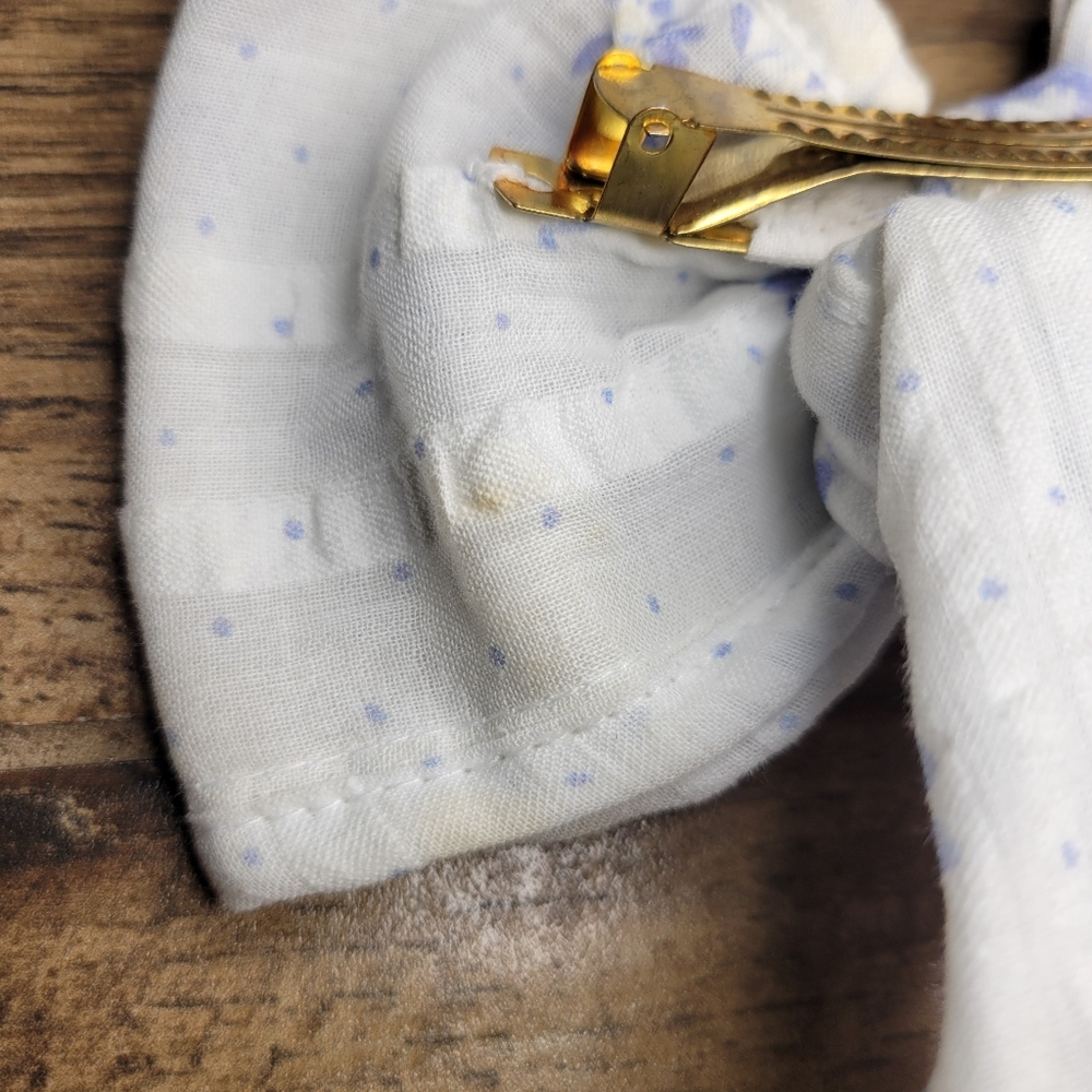 Love Shack Fancy Elisiette Hair Barrette, whisper blue - Picture 8 of 9